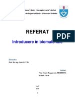 Introducere in Biomateriale