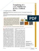 Hierarchical Templating of A BiFeO3 CoFe2O4Multiferroic Nanocomposite by A Triblock Terpolymer Film