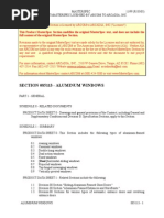 Aluminium Window Specifications Guide | PDF | Window | Specification ...