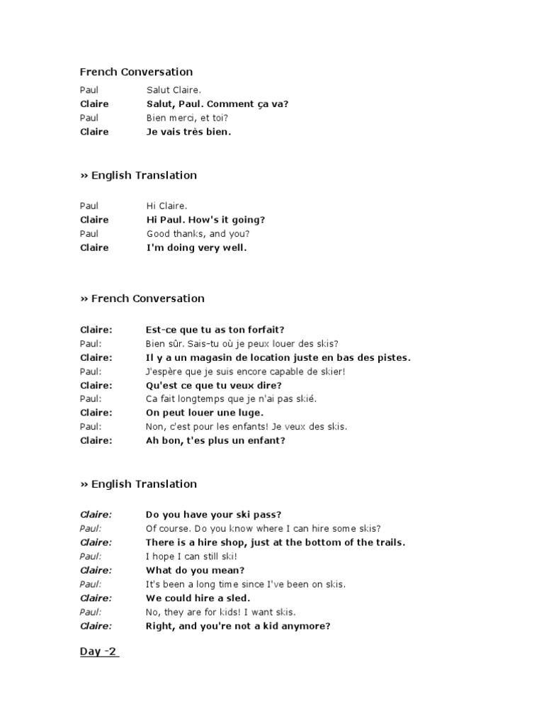French Conversation Claire Claire Claire Claire Claire