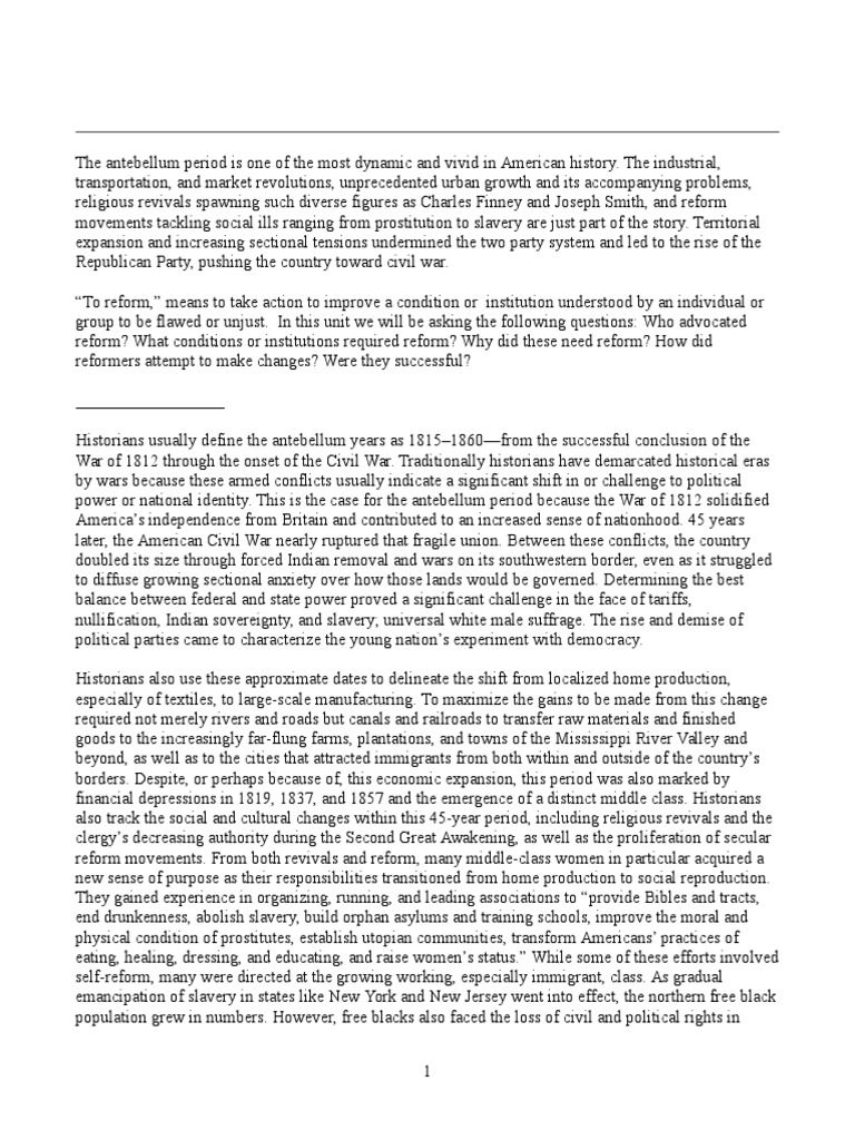 Antebellum reformers essay 07 image