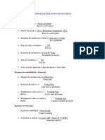 Formulas Razones Financieras