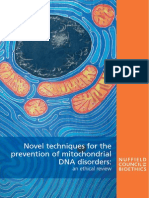 Novel Techniques for the Prevention of Mitochondrial DNA Disorders Compressed