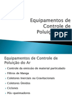 Equipamentos de Controle Da Poluição