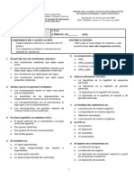 Examen Biologia Grado Superior Canarias 2009