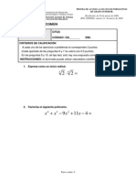 Examen Matematicas Grado Superior Canarias 2009