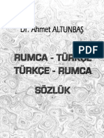 Dr. Ahmet Altunbaş Rumca - Türkçe Türkçe - Rumca Sözlük