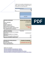 Hoja de Excel para El Calculo Del Riesgo Relativo y Odds Ratio