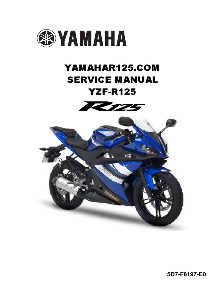 YZF-R125 5D7 サービスマニュアル 和訳版 プレスト Yamaha Yzf r125 Service Manual | PDF | Fuel Injection | Throttle