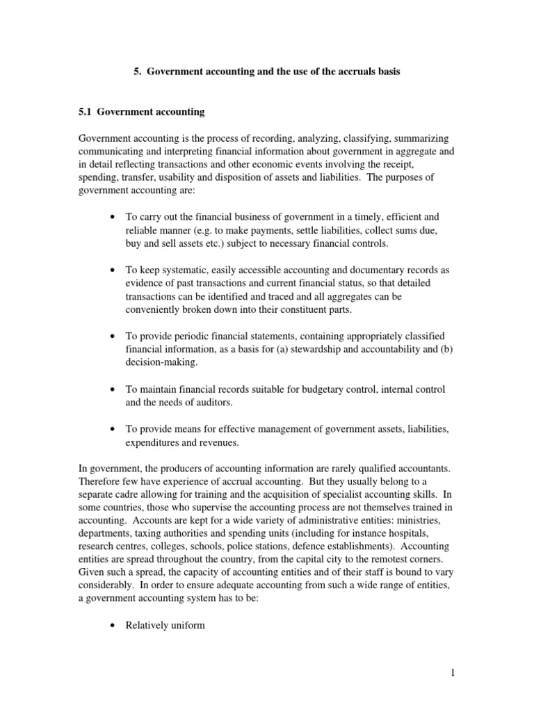 Government Accounting | PDF