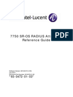7750 SR-OS RADIUS Attributes Reference Guide 11.0R4