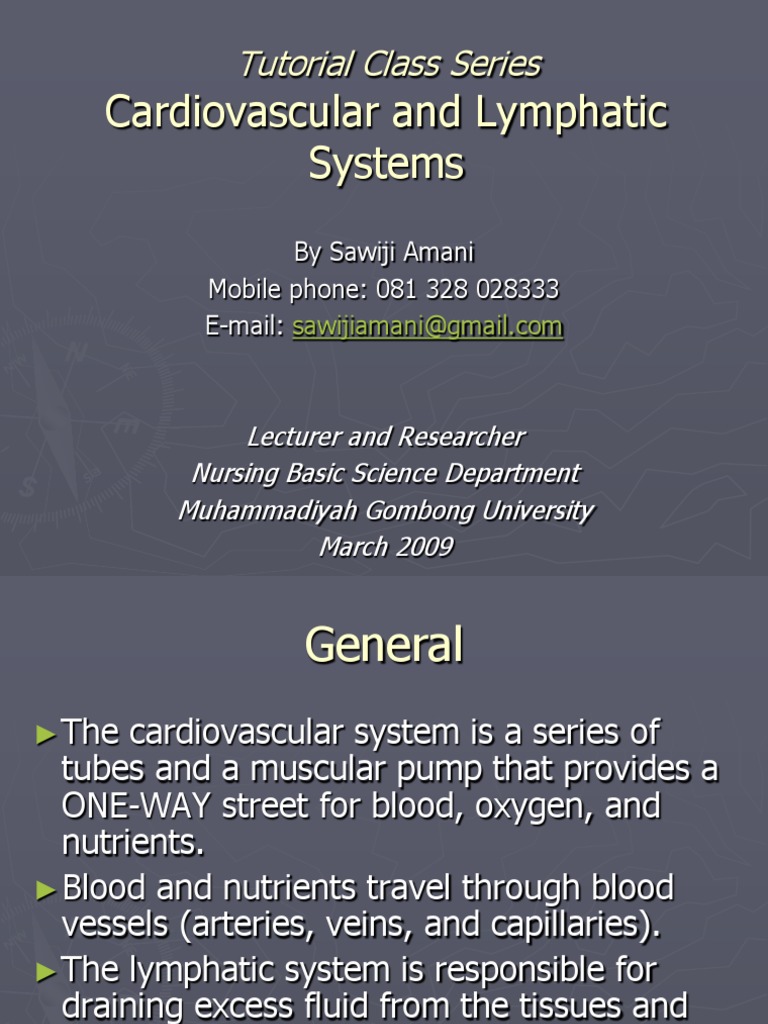 Cardiovascular and Lymphatic Systems Guide | PDF | Travel | Wellness