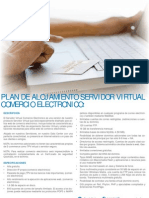Plan de alojamiento servidor virtual comercio electronico