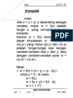 Fungsi Komplek: MT614 - Kalkulus 23 / 01 - 05