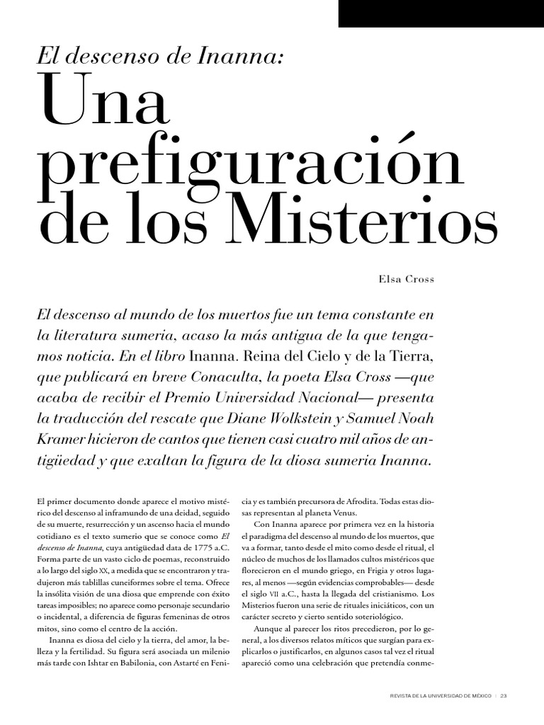 Inana | PDF | Historia | Clásicos