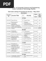 IIT Madras CSE Course Offerings | PDF | Computer Science | Computer ...