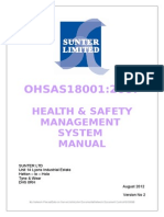 OHSAS180012007 Health Safety Management System Manual