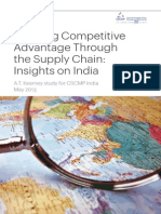 Creating Competitive Advantage Through The Supply Chain - Insights On India