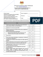 Site Safety Supervisor Form