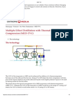 Low-Cost MED-TVC Desalination Technology