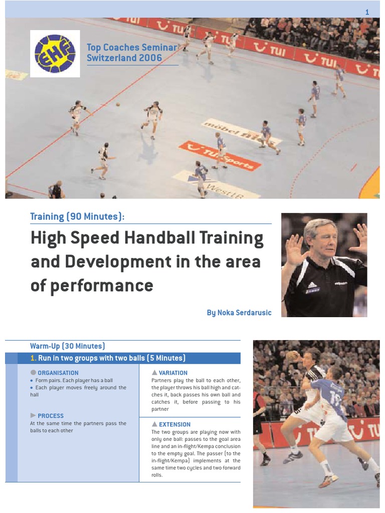 High-Speed Handball Training Program | PDF | Defender (Association ...