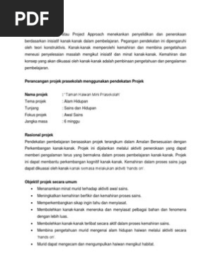 Pendekatan Projek Pdf