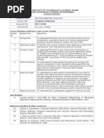 Computer Networks - BITSZC481 Syllabus