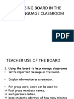 Using Board in The Language Classroomn