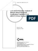 Cost and Performance Analysis of Biomass-Based Integrated Gasification Combined-Cycle (BIGCC) Power Systems