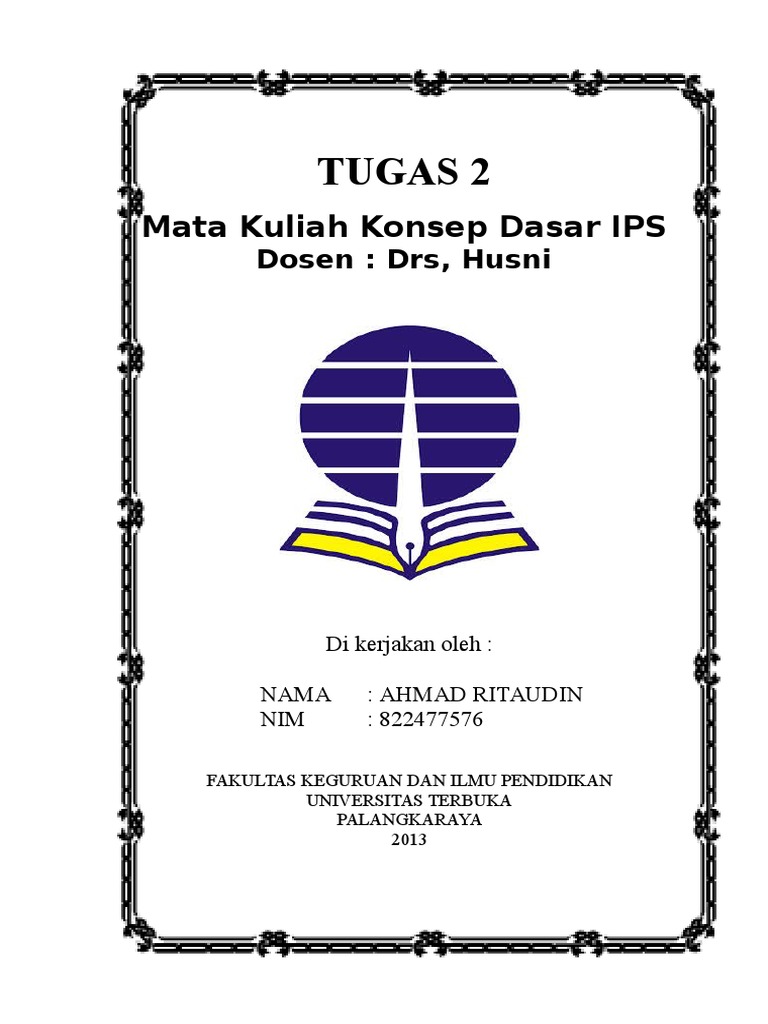 Cover Tugas Kuliah Ut