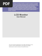 LCD Monitor User Manual