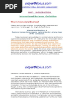Ba9209 International Business Management