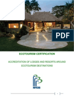 Ecotourism Certification - Draft