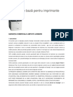 Garantie de Baza Pentru Imprimante Lexmark