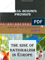 SST Project On Rise of Nationalism in Europe by Pratyush Thakur