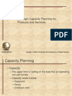 Strategic Capacity Planning For Products and Services