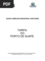 Tarifa Suape Antaq