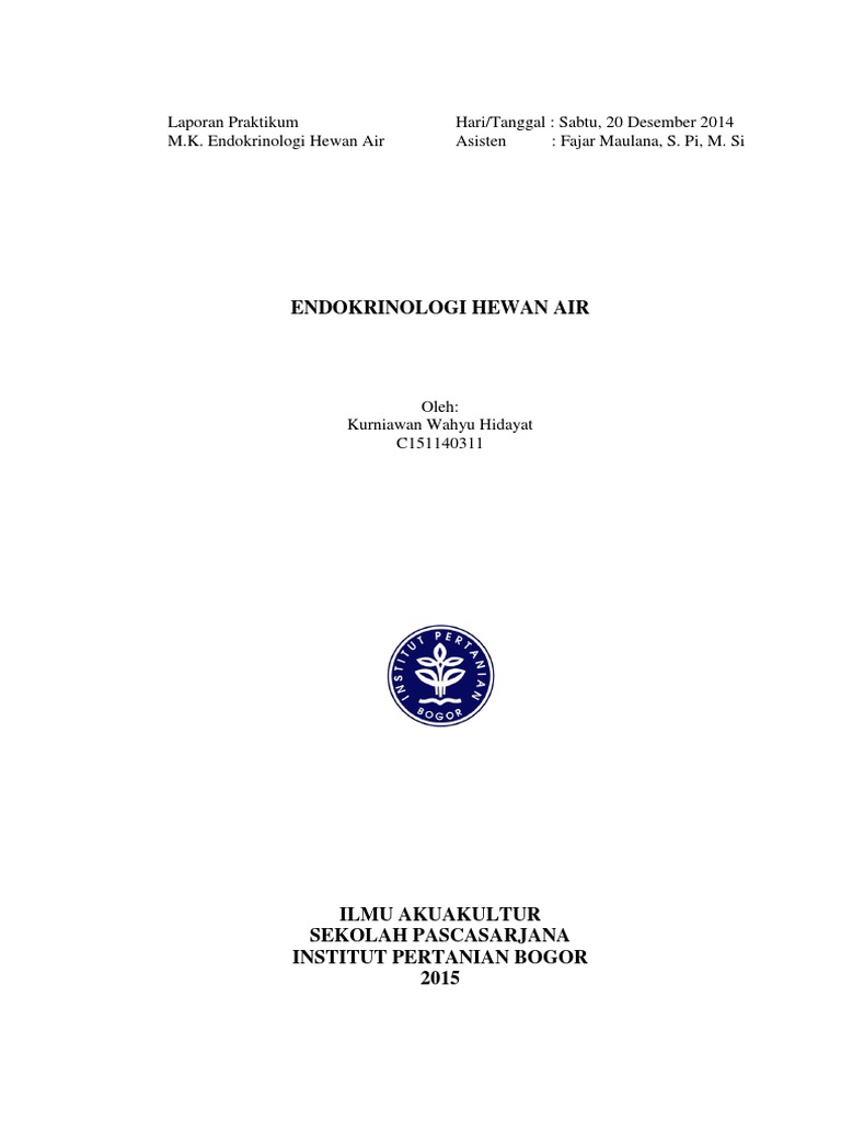 Laporan Praktikum Endokrin PDF | PDF