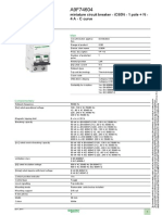 Product Data Sheet: Miniature Circuit Breaker - iC60N - 1 Pole + N - 4 A - C Curve