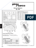 Bronze Strainers BT, TBT: C Values & Free Area