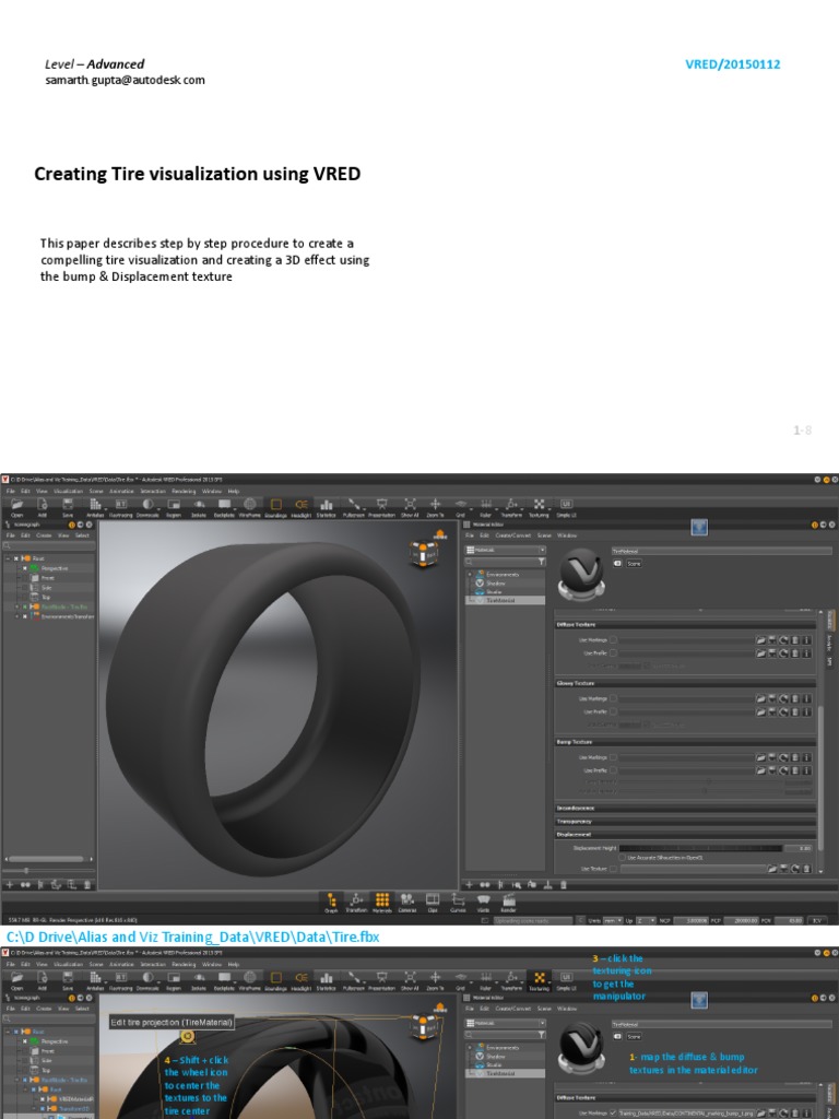 Creating Tire Visualisation Using VRED | PDF | Business | Computers