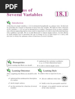 Functions of Several Variables