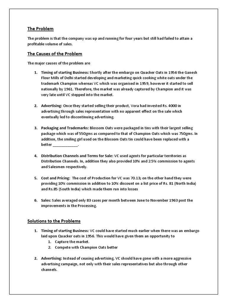 The Problem | PDF | Career & Growth | Business