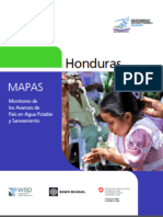 Monitoreo de Avances de País en Agua Potable y Saneamiento de Honduras 2013 MAPAS