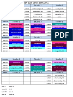 2014-2015 Class Schedule Final