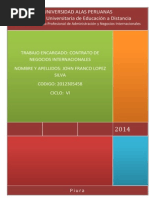 Contrato de Negocios Internacionales