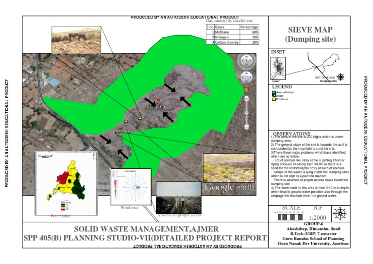 Seive Map of Map Ajmer (Dumping Site) | PDF