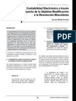 609 - Contabilidad Electrónica A Través Del Anteproyecto