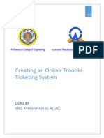 Creating Onlinle Trouble Ticketing System