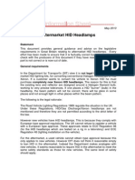 Information Sheet - : Aftermarket HID Headlamps